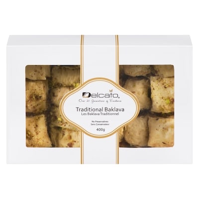 Delcato Baklava Traditional 400 g, $2.75/100g