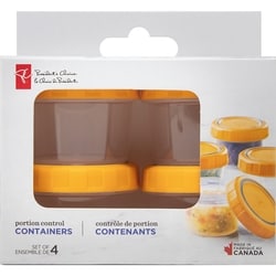 le Choix du Président Contenant Twist And Lock - 4 pièces  1 ea, 1,50 $/1ch