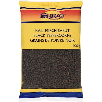 Suraj Black Peppercorn 400 g, $2.25/100g