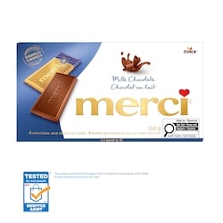 merci Chocolate bar, Milk - 100 g | Dominion Stores of Newfoundland