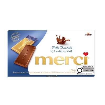 merci Barre de chocolat, Au Lait 100 g, 3,00 $/100g