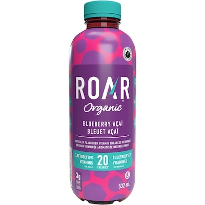 Roar Organic Boisson biologique Roar, bleuet, açai et orange 532 ml, 0,38 $/100ml