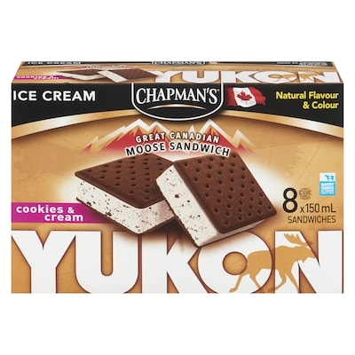 Chapmans Yukon Moose Sandwich Cookies & Cream 8x150.0 ml, $0.42/100ml