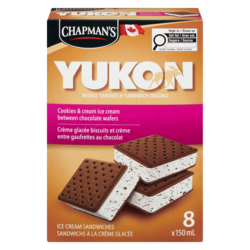 Chapmans Yukon Moose Sandwich Cookies & Cream - 8x150.0 ml | Loblaws