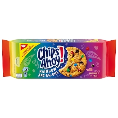 Christie Biscuits CHIPS AHOY! Arc-en-ciel, 1 emballage, format familial 457 g, 1,27 $/100g