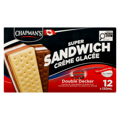 Super Sandwichs crème glacée double decker