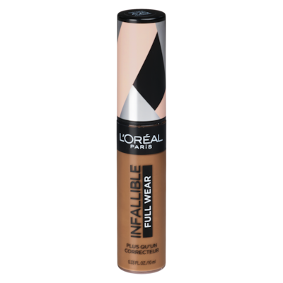 L’Oréal Correcteur Infallible Full Wear , couvrance complète, fini mat, longue tenue jusqu’à 24 h, châtaigne 10 ml, 219,90 $/100ml