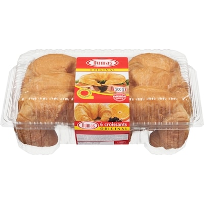 Dumas Croissants nature, 6 unités 6x300.0 g, 1,33 $/100g