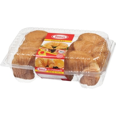 Croissants nature, 6 unités