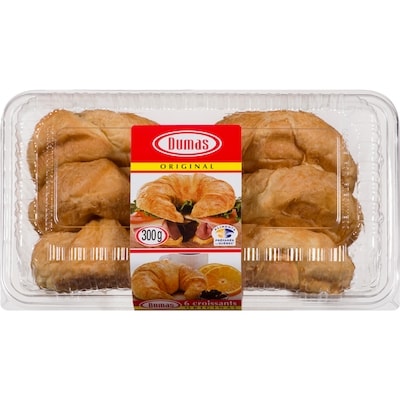 Croissants nature, 6 unités