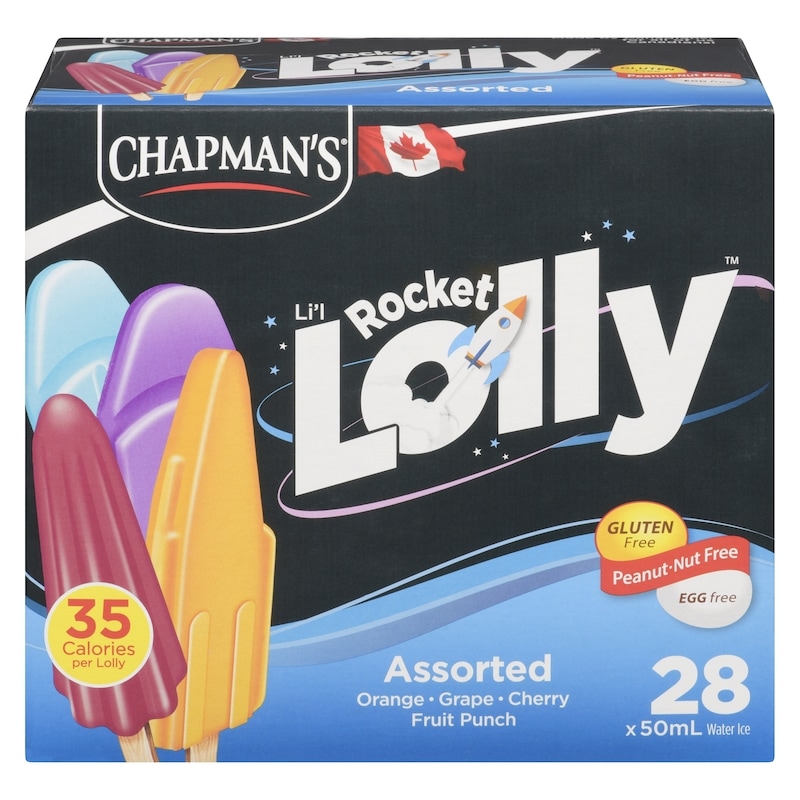 Chapmans Li'L Lolly Rocket Assorted - 28x50.0 ml | Atlantic Superstore