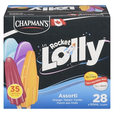 Chapman’s Li'L Lolly rocket assorti 28x50.0 ml, 0,46 $/100ml