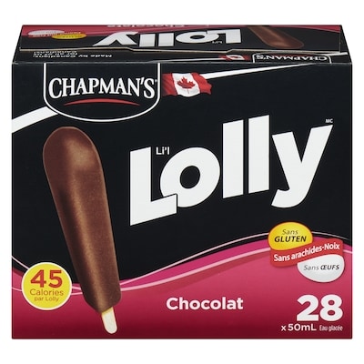 Chapman’s Lolly aux chocolat 28x50.0 ml, 0,50 $/100ml