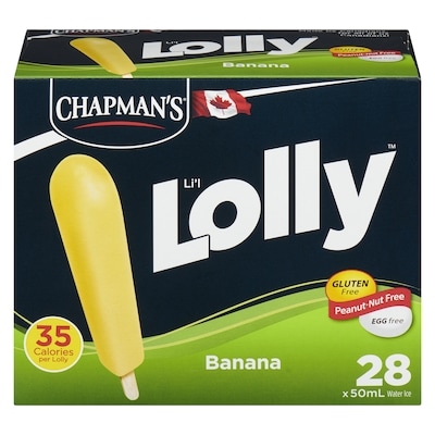 Chapmans Li'L Lolly Banana 28x50.0 ml, $0.57/100ml