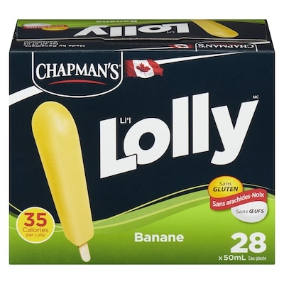 Chapman’s Li'l Lolly banane 28x50.0 ml, 0,57 $/100ml