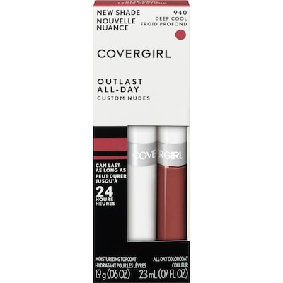 Cover Girl Outlast 2 Step Lip Colour Custom Nudes, Deep Cool 1 ea, $12.99/1ea