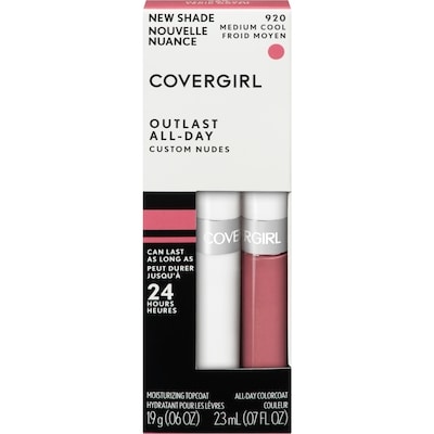 Cover Girl Outlast 2 Step Lip Colour Custom Nudes, Medium Cool 1 ea, $12.99/1ea