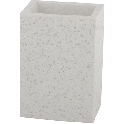 Life at Home Terrazzo Tumbler, White with Gold 1 ea, $10.00/1ea