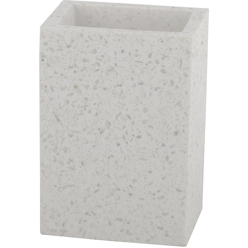 Terrazzo Tumbler, White with Gold
