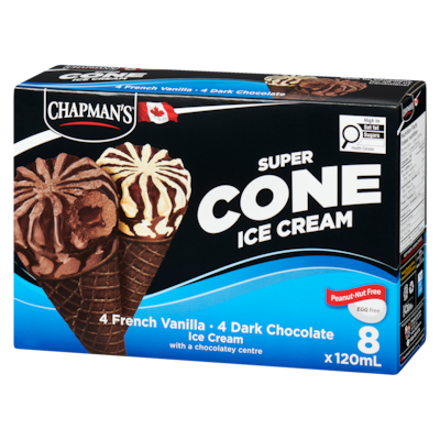 Super Cone French Vanilla & Dark Chocolate Ice Cream