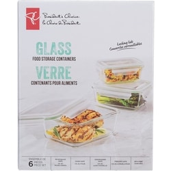 President's Choice Borosilicate Glass Storage Rectangle 1 ea, $6.00/1ea