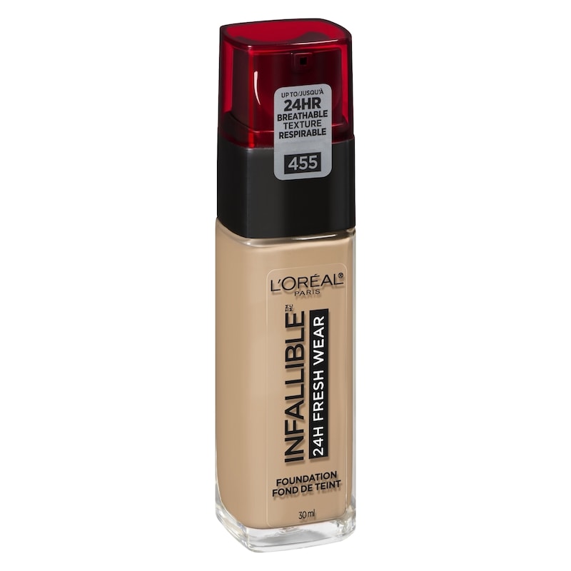 Foundation Infallible Fresh Wear 24HR, Lightweight, Longwear, Breathable Formula, Natural Buff