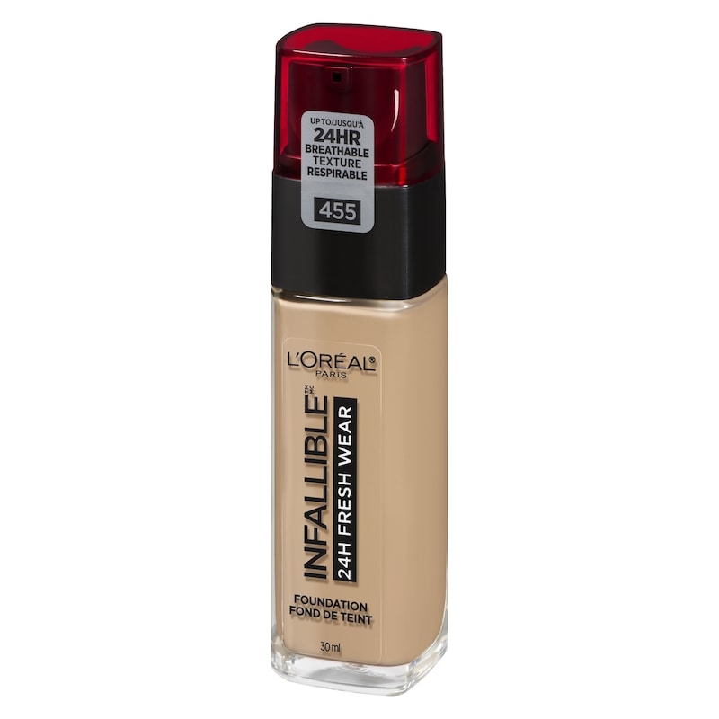 Foundation Infallible Fresh Wear 24HR, Lightweight, Longwear, Breathable Formula, Natural Buff