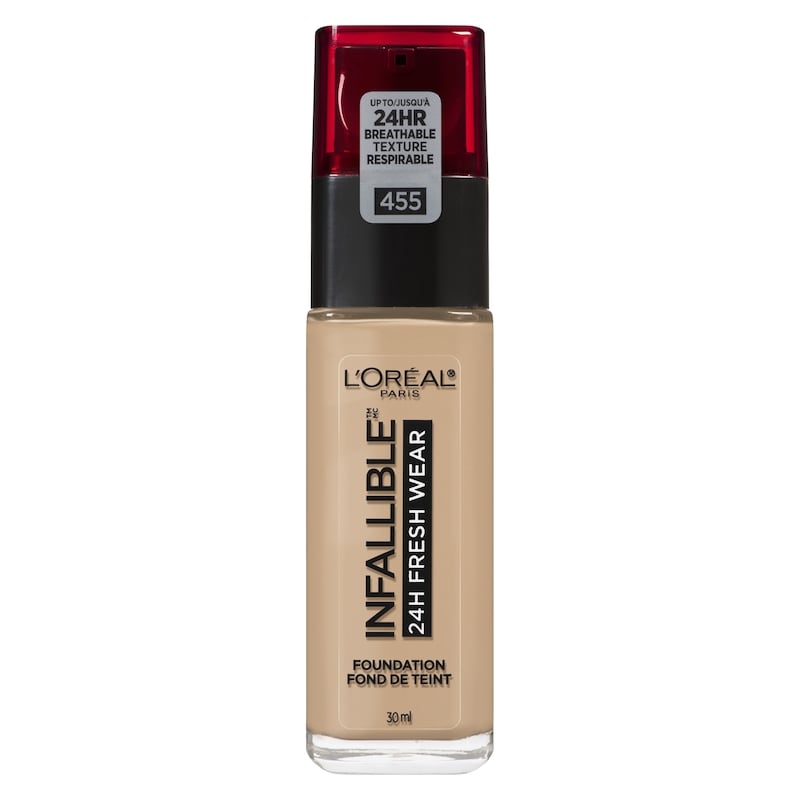 Foundation Infallible Fresh Wear 24HR, Lightweight, Longwear, Breathable Formula, Natural Buff