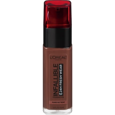 L’Oréal Fond de teint Infallible 24HR Fresh Wear, léger, longue tenue, formule perméable, Ebony 30 ml, 79,97 $/100ml