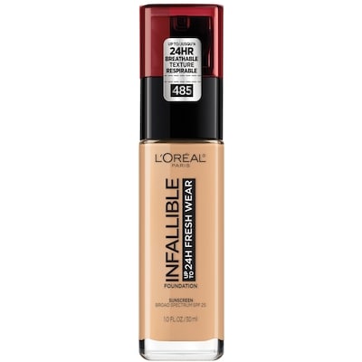 L’Oréal Fond de teint Infallible 24HR Fresh Wear, léger, longue tenue, formule perméable, Golden Sun 30 ml, 78,40 $/100ml