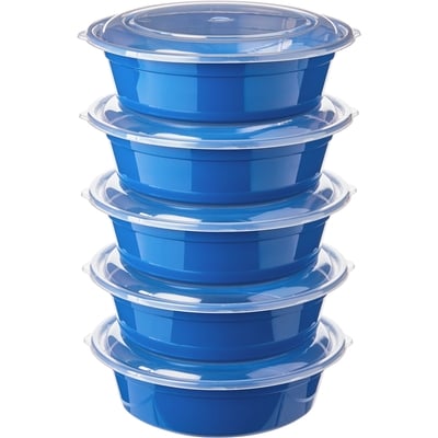 Round 10 Piece Meal PreContainer, Blue