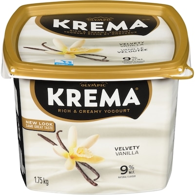 Olympic Krema Vanilla Yogurt 9% 1.75Kg 1.75 kg, $0.80/100g
