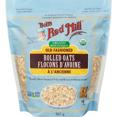 Bobs Red Mill Rolled Oats Old Fashioned Organic 907 g, $1.03/100g