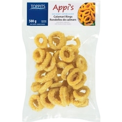 Toppits Calamari Rings Uncooked 500 g, $2.20/100g