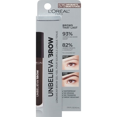 L’Oréal Gel pour sourcils longue tenue Unbelievabrow, nuance Brunette Foncé 3.2 ml, 593,44 $/100ml