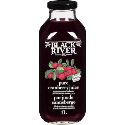 Black River Pure Cranberry Juice 1 l, $1.30/100ml