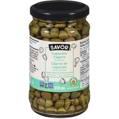 Savor Organic Fines Capers In Brine   310 ml, $2.42/100ml