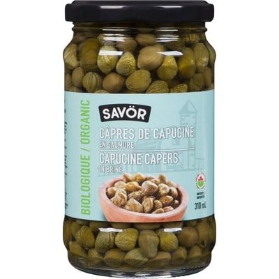 Savor Câpres fines biologiques en saumure Savor 310 ml, 1,93 $/100ml