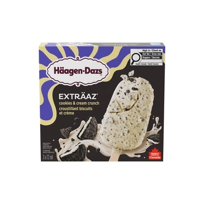 Häagen-Dazs Barre de crème glacée EXTRÄAZ Croustillant biscuits et crème 3x72.0 ml, 3,24 $/100ml