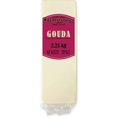 Armstrong Gouda Cheese 28% M.F. $2.19/100g $9.94/1lb
