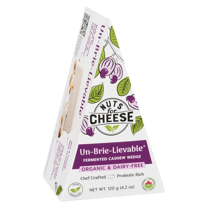 Organic & Dairy-Free Fermented Cashew Product Un-Brie-Lievable