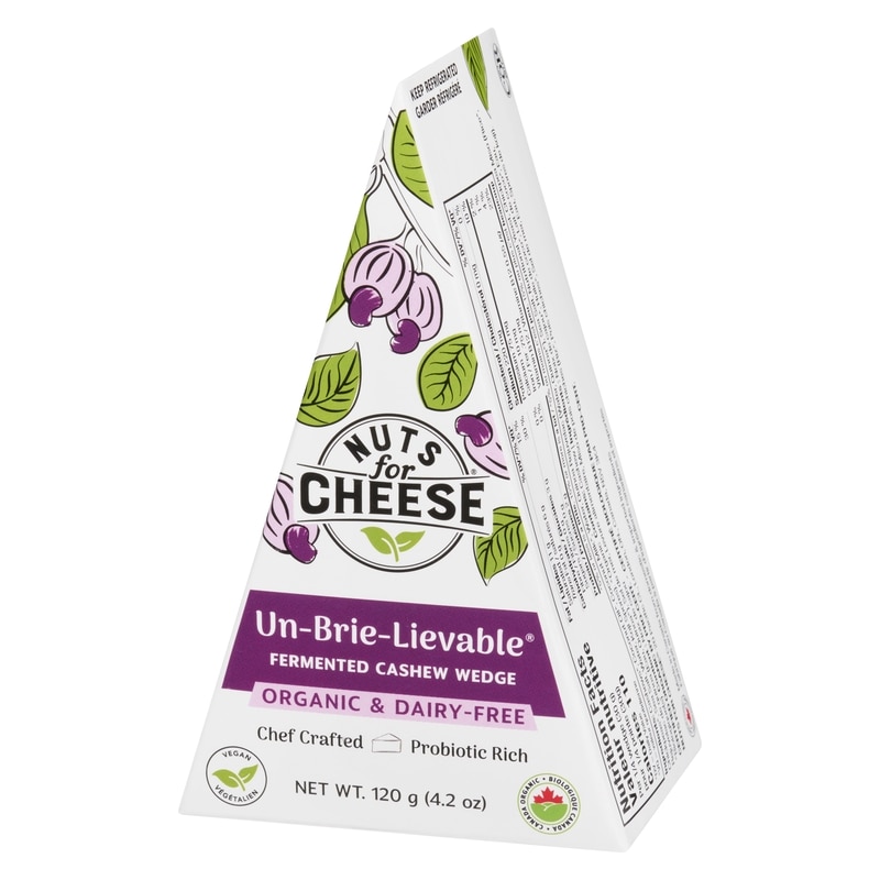 Organic & Dairy-Free Fermented Cashew Product Un-Brie-Lievable