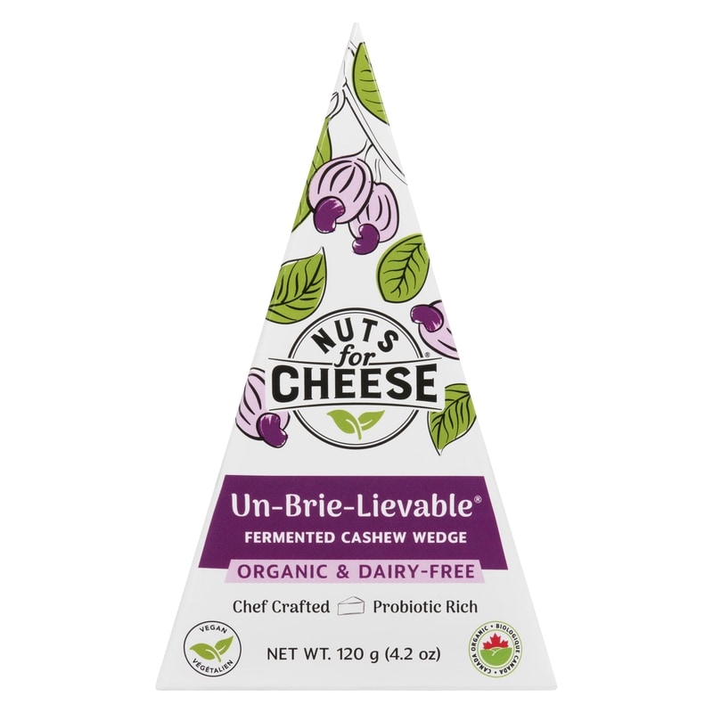 Organic & Dairy-Free Fermented Cashew Product Un-Brie-Lievable