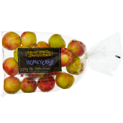 Délices du Marché Pommes Honey Crisp, 5LB 2.268 kg, 0,48 $/100g