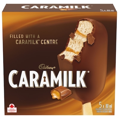 Cadbury Caramilk Frozen Dessert Bars 5x80.0 ml, $1.63/100ml