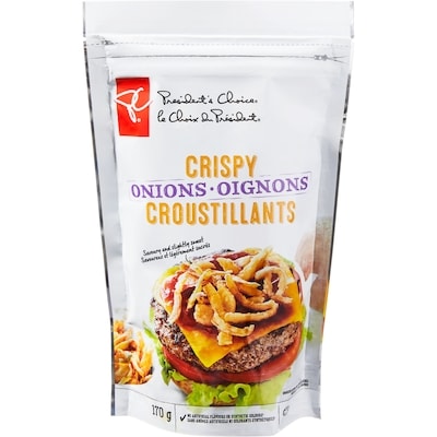 le Choix du Président Oignons croustillants 170 g, 2,94 $/100g