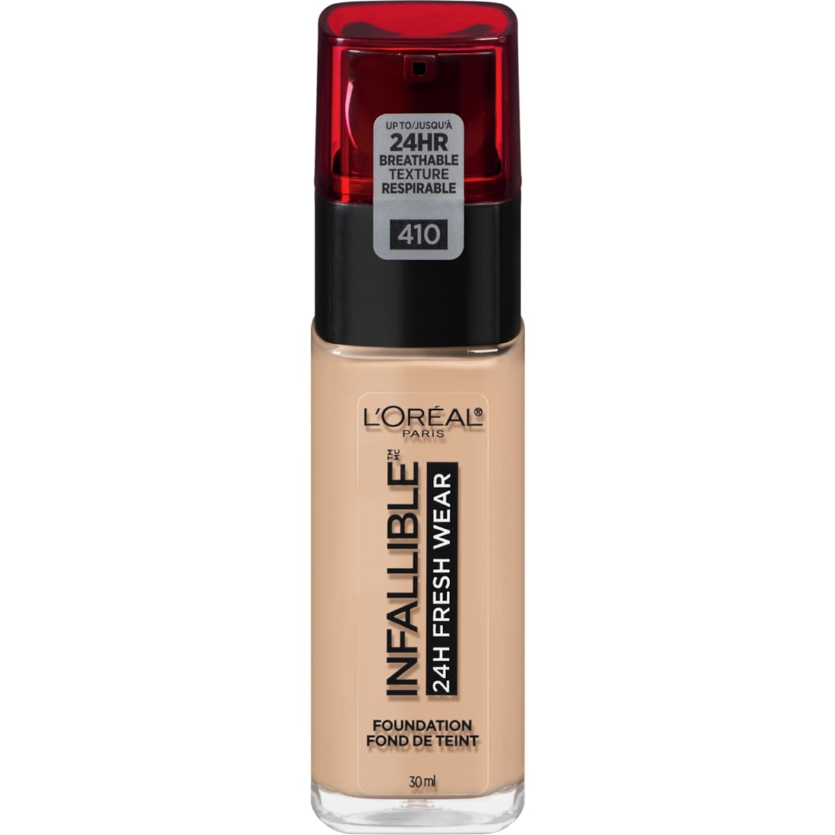L'Oreal Paris Foundation Infallible Fresh Wear 24HR, Lightweight, Longwear, Breathable Formula, Ivory 30 ml, $73.30/100ml
