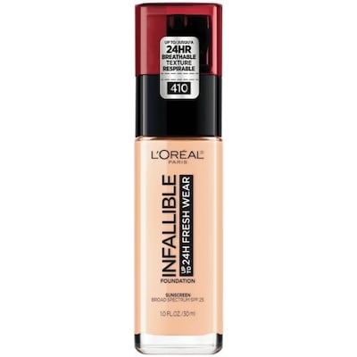 L’Oréal Fond de teint Infallible Fresh Wear 24HR, léger, longue tenue, formule respirable, ivoire 30 ml, 79,97 $/100ml