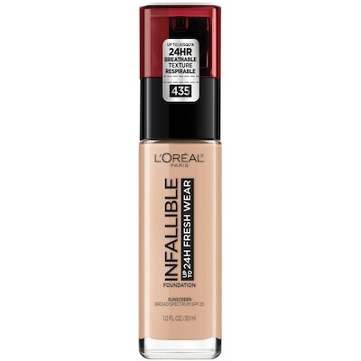 L’Oréal Fond de teint Infallible Fresh Wear 24HR, léger, longue tenue, formule respirable, rose vanille 30 ml, 79,97 $/100ml
