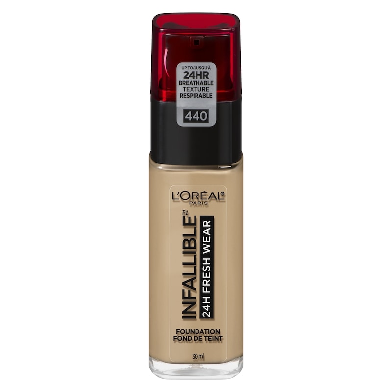 Foundation Infallible Fresh Wear 24HR, Lightweight, Longwear, Breathable Formula, Natural Rose